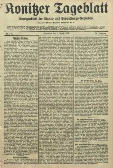 Konitzer Tageblatt.Amtliches Publikations=Organ, nr178