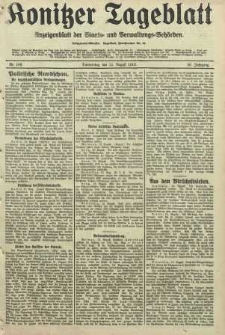 Konitzer Tageblatt.Amtliches Publikations=Organ, nr188