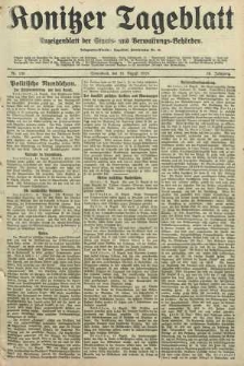 Konitzer Tageblatt.Amtliches Publikations=Organ, nr190