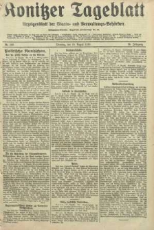Konitzer Tageblatt.Amtliches Publikations=Organ, nr192