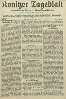 Konitzer Tageblatt.Amtliches Publikations=Organ, nr194