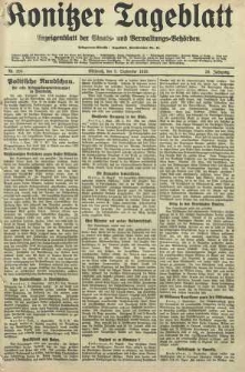 Konitzer Tageblatt.Amtliches Publikations=Organ, nr205