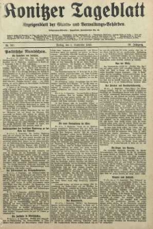 Konitzer Tageblatt.Amtliches Publikations=Organ, nr207