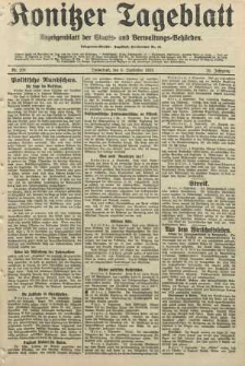 Konitzer Tageblatt.Amtliches Publikations=Organ, nr208