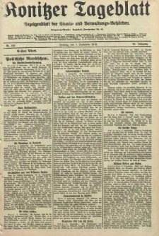 Konitzer Tageblatt.Amtliches Publikations=Organ, nr209