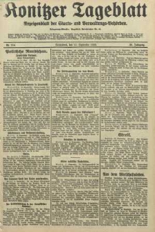 Konitzer Tageblatt.Amtliches Publikations=Organ, nr214