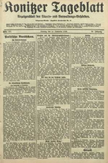 Konitzer Tageblatt.Amtliches Publikations=Organ, nr215