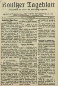 Konitzer Tageblatt.Amtliches Publikations=Organ, nr221
