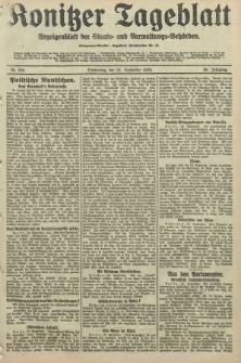 Konitzer Tageblatt.Amtliches Publikations=Organ, nr224