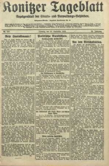 Konitzer Tageblatt.Amtliches Publikations=Organ, nr228
