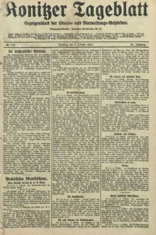 Konitzer Tageblatt.Amtliches Publikations=Organ, nr234