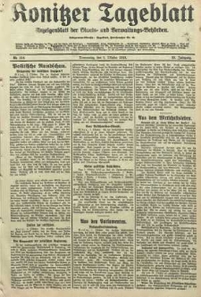 Konitzer Tageblatt.Amtliches Publikations=Organ, nr236