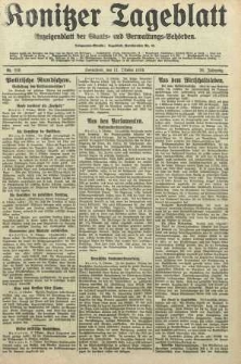 Konitzer Tageblatt.Amtliches Publikations=Organ, nr238