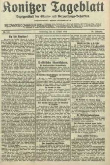 Konitzer Tageblatt.Amtliches Publikations=Organ, nr242