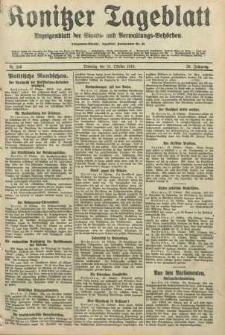 Konitzer Tageblatt.Amtliches Publikations=Organ, nr246