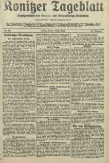 Konitzer Tageblatt.Amtliches Publikations=Organ, nr249