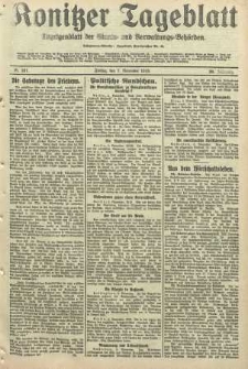 Konitzer Tageblatt.Amtliches Publikations=Organ, nr261