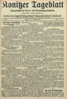 Konitzer Tageblatt.Amtliches Publikations=Organ, nr267