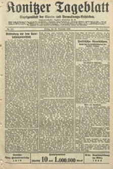 Konitzer Tageblatt.Amtliches Publikations=Organ, nr272