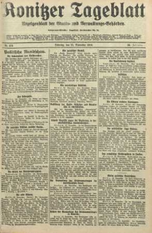 Konitzer Tageblatt.Amtliches Publikations=Organ, nr275