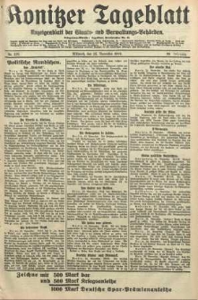 Konitzer Tageblatt.Amtliches Publikations=Organ, nr276