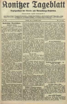 Konitzer Tageblatt.Amtliches Publikations=Organ, nr284