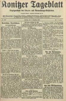 Konitzer Tageblatt.Amtliches Publikations=Organ, nr286