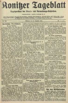 Konitzer Tageblatt.Amtliches Publikations=Organ, nr288