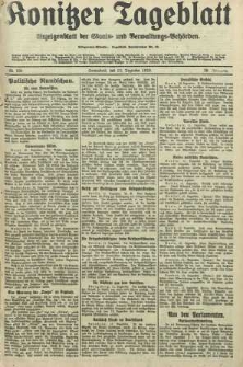 Konitzer Tageblatt.Amtliches Publikations=Organ, nr291