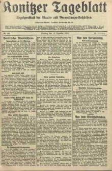 Konitzer Tageblatt.Amtliches Publikations=Organ, nr293