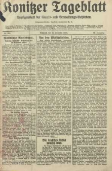 Konitzer Tageblatt.Amtliches Publikations=Organ, nr304