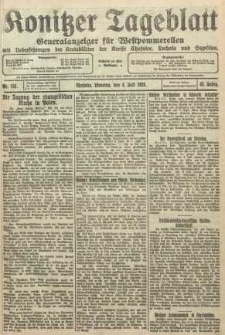 Konitzer Tageblatt.Amtliches Publikations=Organ, nr151