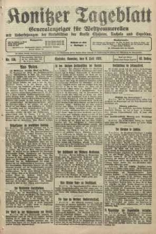 Konitzer Tageblatt.Amtliches Publikations=Organ, nr156