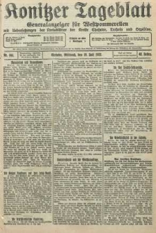 Konitzer Tageblatt.Amtliches Publikations=Organ, nr164