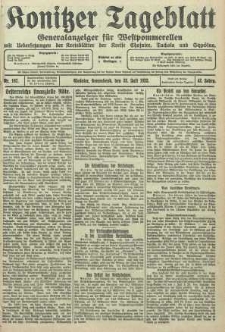 Konitzer Tageblatt.Amtliches Publikations=Organ, nr167