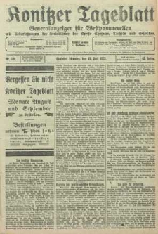 Konitzer Tageblatt.Amtliches Publikations=Organ, nr169