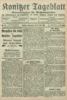 Konitzer Tageblatt.Amtliches Publikations=Organ, nr171b