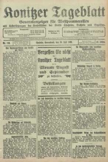 Konitzer Tageblatt.Amtliches Publikations=Organ, nr173