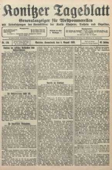 Konitzer Tageblatt.Amtliches Publikations=Organ, nr179