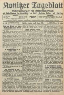Konitzer Tageblatt.Amtliches Publikations=Organ, nr181