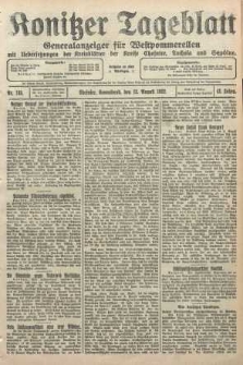 Konitzer Tageblatt.Amtliches Publikations=Organ, nr185