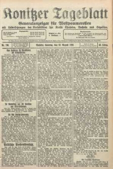 Konitzer Tageblatt.Amtliches Publikations=Organ, nr186