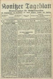 Konitzer Tageblatt.Amtliches Publikations=Organ, nr187
