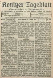 Konitzer Tageblatt.Amtliches Publikations=Organ, nr192