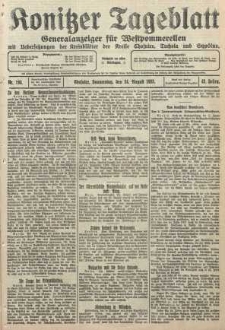 Konitzer Tageblatt.Amtliches Publikations=Organ, nr194