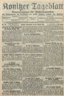 Konitzer Tageblatt.Amtliches Publikations=Organ, nr196