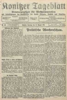 Konitzer Tageblatt.Amtliches Publikations=Organ, nr197
