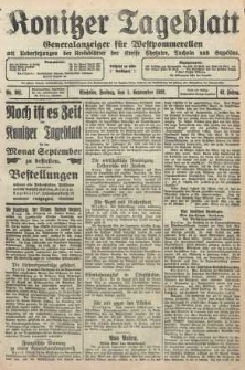 Konitzer Tageblatt.Amtliches Publikations=Organ, nr201