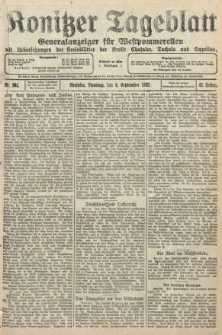 Konitzer Tageblatt.Amtliches Publikations=Organ, nr204