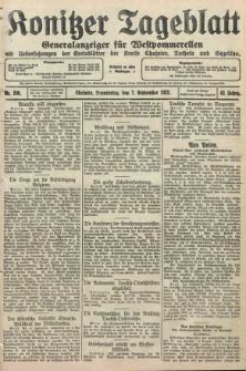 Konitzer Tageblatt.Amtliches Publikations=Organ, nr206